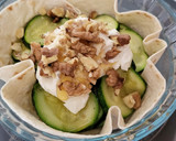 Foto del paso 7 de la receta: Tartaleta de calabacín con queso, nueces y miel