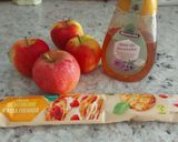 Foto del paso 1 de la receta Empanadillas de hojadre rellenas de manzana 🍎 asada con miel 🍯