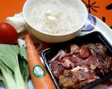 Hình bước làm 1 của món Mì Chũ xào bắp bò
