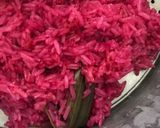 Foto langkah ke 3 dari resep Ketan Kelapa Merdeka ala Betawi (ketan kelapa merah putih).