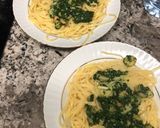 Foto del paso 6 de la receta: Tagliatellis con gambas y espinacas
