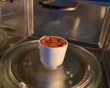 A picture of step 3 of Milo Mug Cake @ 2mins.