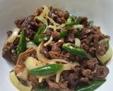 Foto langkah ke 6 dari resep Tumis Sapi Cabe Ijo (hokben).