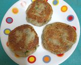 A picture of step 6 of Aloo Puri.
