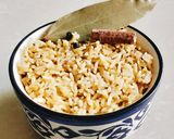A picture of step 4 of Besan wale Rice.