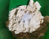 A picture of step 3 of Chattpatey pakorey.
