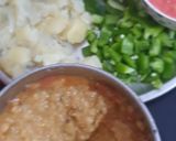 A picture of step 1 of Chanapaneer bhaji.