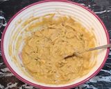 A picture of step 8 of 3 color Pakora Karhi.
