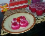 Foto langkah ke 7 dari resep Puding marble buah naga.