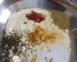 A picture of step 3 of Gujarati festive thali.