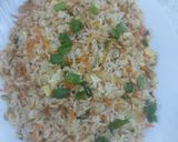 A picture of step 2 of Egg fried rice.