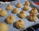 Hình bước làm 5 của món Bánh su kem vị custard & vị matcha