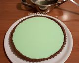 A picture of step 9 of Chocolate Crust Tart with Mint Panna Cotta.