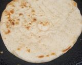 A picture of step 1 of Naan pizza.