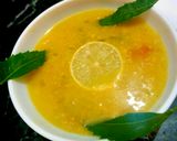 A picture of step 6 of Lentil veg dalia/porridge.