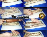 A picture of step 4 of Whole Wheat Marble bread with tangzhong technique.