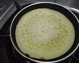 Foto langkah ke 6 dari resep Martabak Manis Mini / Apam Pinang menggunakan teflon.