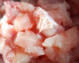 A picture of step 1 of Chicken Manchurian.