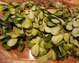 Foto del paso 1 de la receta: Pollo con verdolagas en chile de tomatillo