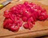 A picture of step 3 of Pasta Shirataki with zucchini sauce.