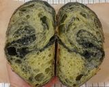 Foto langkah ke 31 dari resep Pandan Charcoal Sourdough Bread (88% - Oven Tangkring).