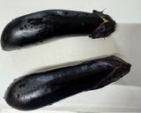 A picture of step 1 of Japanese Fried Eggplant in soy sauce.