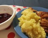 Töltött csirkecomb bacönnel, sült almával, tört krumplival :) recept fázis 5 fotója