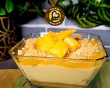 A picture of step 4 of No Bake Eggless No Gelatin No Agar agar Three Layer Mango Cheesecake.