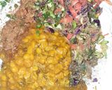 A picture of step 1 of Leftover Dal & salad paratha.