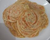 Foto langkah ke 9 dari resep Roti Maryam Topping Kental Manis Dan Meises.