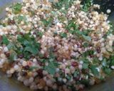 A picture of step 3 of Sabudana sprouts.