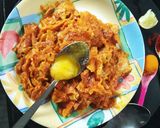 A picture of step 4 of Spicy watery khakhra.