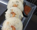 A picture of step 10 of Rava idli.
