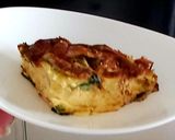 A picture of step 9 of My Smoked Bacon, Leek & Spinach Quiche 😆.