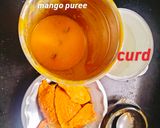 A picture of step 1 of Sugar Free Mango Lassi Healthy Mango Lassi 😋.