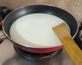 A picture of step 1 of Paneer Rasmalai.