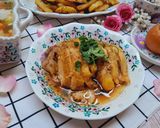 Hình bước làm 1 của món Cơm nhà với các món màu vàng