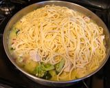 A picture of step 8 of Chicken Bacon Broccoli Alfredo Pasta.
