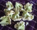 A picture of step 1 of Cauliflower Pinwheel Gravy in Awadhi Style.