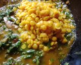 A picture of step 5 of Vitamin B & K rich Palak Tuvar Dal.