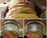 Foto del paso 13 de la receta: "The Mummy". Hojaldre relleno de queso fresco y fresas con miel