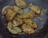 A picture of step 6 of Moong and urad daal idli fry.