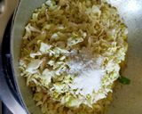 A picture of step 1 of Cabbage-Carrot Sambharo.