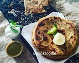 A picture of step 5 of Sattu paratha.