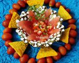 A picture of step 5 of Watermelon Salsa.