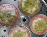 A picture of step 4 of Beetroot mint tricolour Idli.
