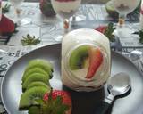 Kek Keju Strawberi Kiwi Tanpa Bakar