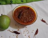 A picture of step 6 of Raw mango Instant Chunda (vaghariyu).