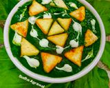 A picture of step 9 of Palak Paneer.
