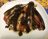 Une image de l'étape 17 de Éventail d'aubergine au jambon tomate et mozzarella.